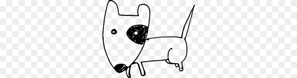 Bull Terrier Dog Clip Art, Gray Png Image