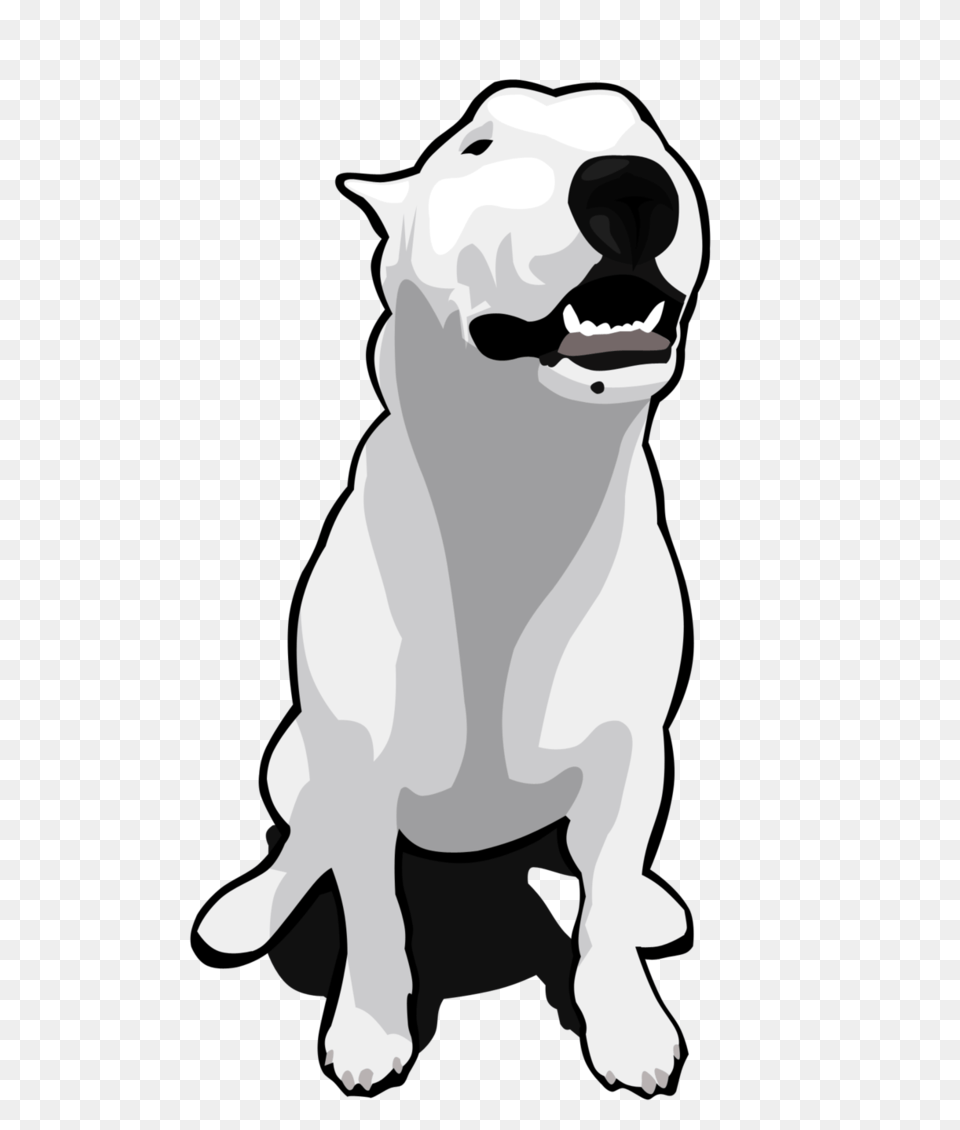 Bull Terrier Mascot Clipart, Stencil, Animal, Bear, Mammal Free Png Download