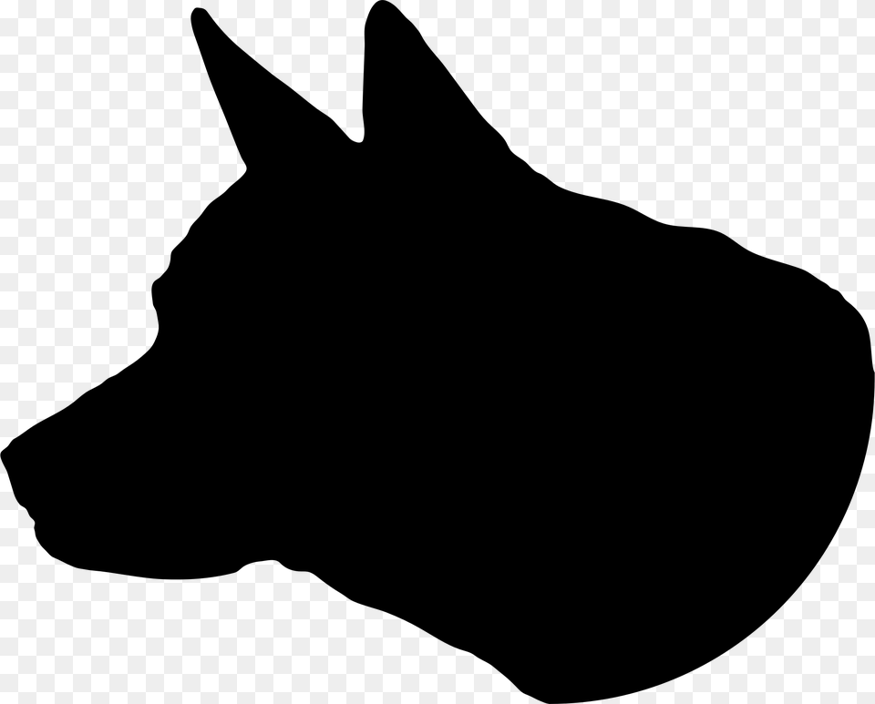 Bull Terrier Newfoundland Dog Silhouette Clip Art Dog Head Silhouette, Gray Free Png Download
