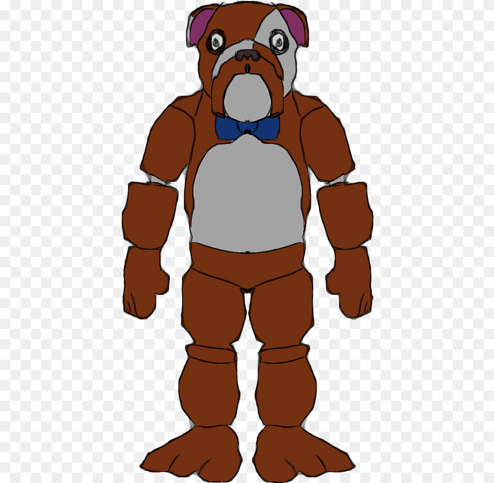 Bulldog Cartoon Muscle Fnaf Bulldog Animatronic, Baby, Person, Face, Head Free Transparent Png