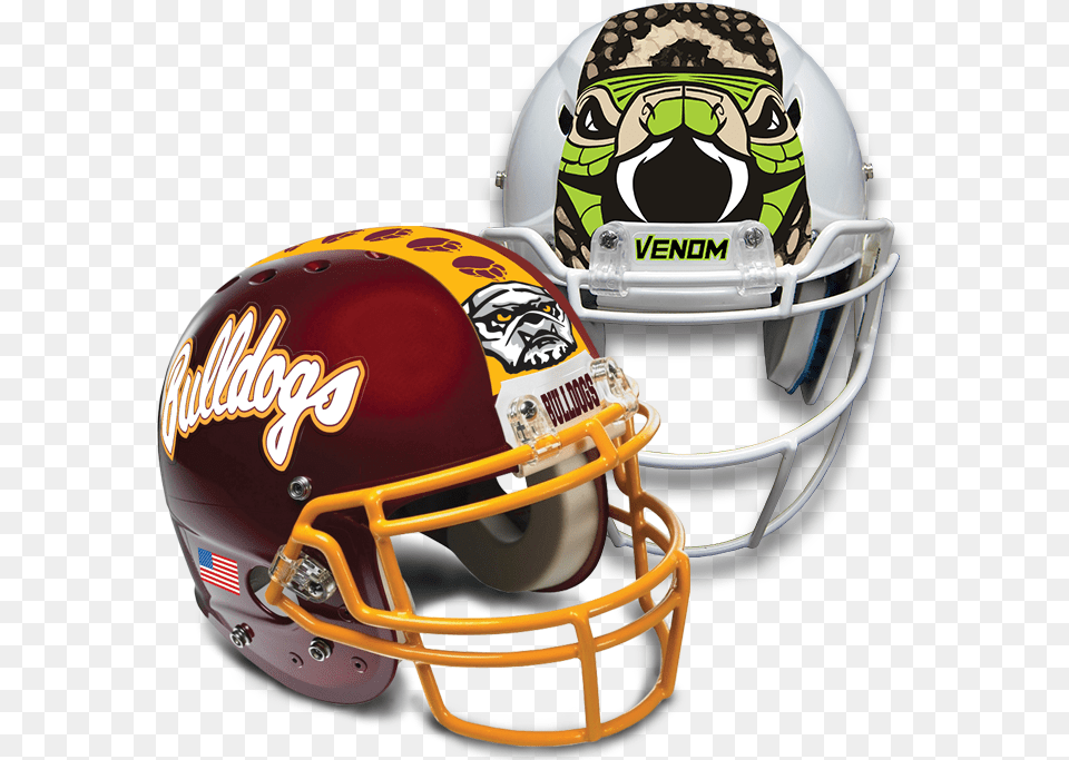 Bulldog Football Helmet Decal, American Football, Football Helmet, Sport, Person Free Png Download