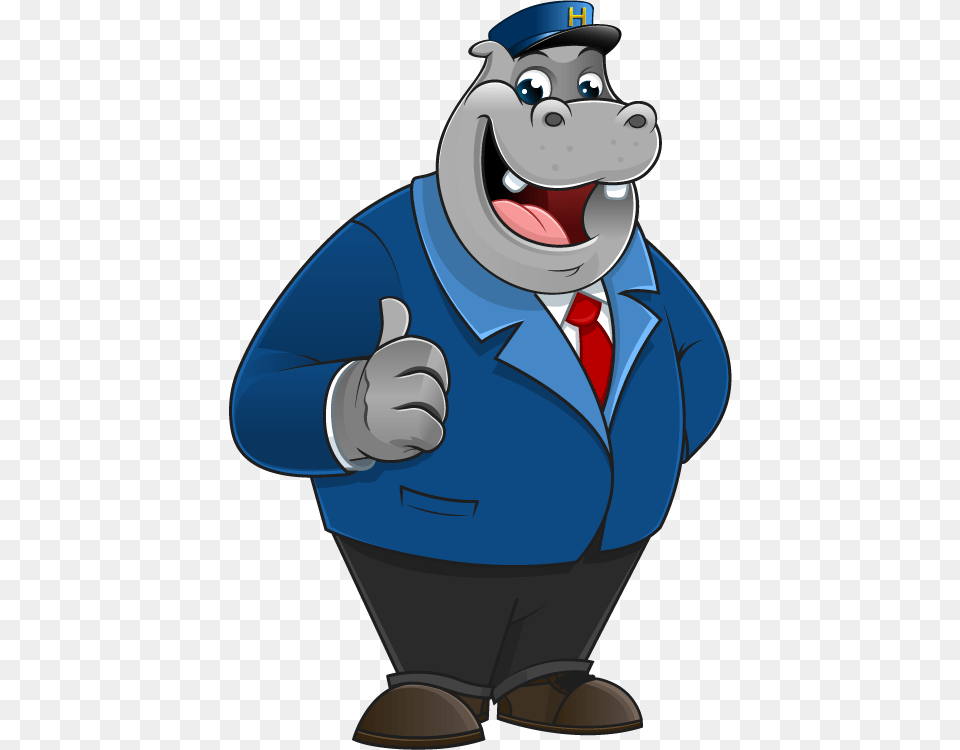 Bulldog Hippopotamus Mascot Clip Art, Adult, Male, Man, Person Free Png