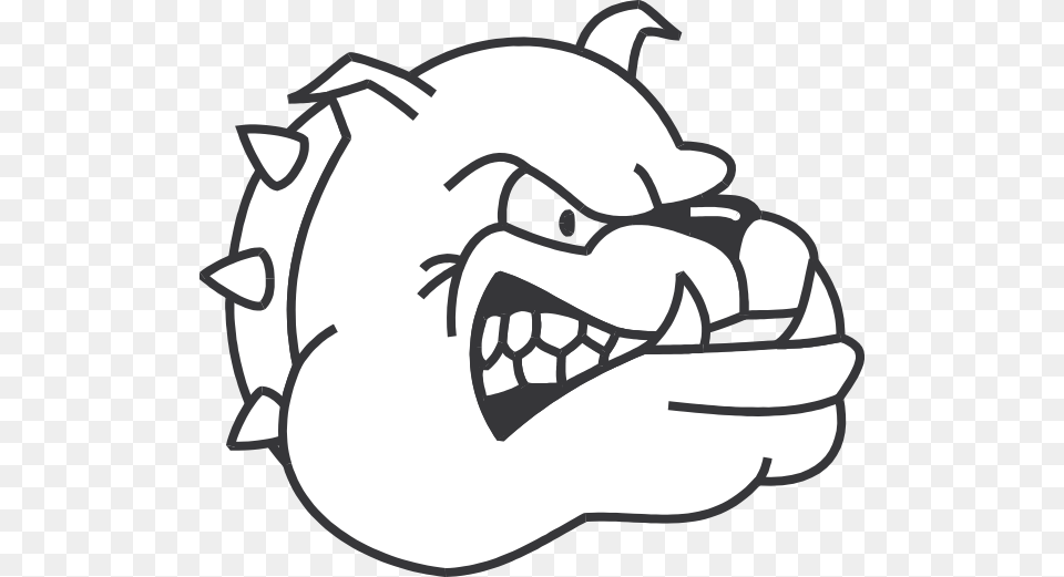Bulldog Outline Clipart, Mouth, Teeth, Body Part, Stencil Free Png Download