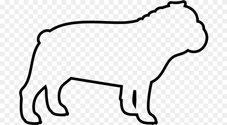 Bulldog Rubber Stamp Rubber Stamp Dog Outline, Animal, Lion, Mammal, Wildlife Png Image