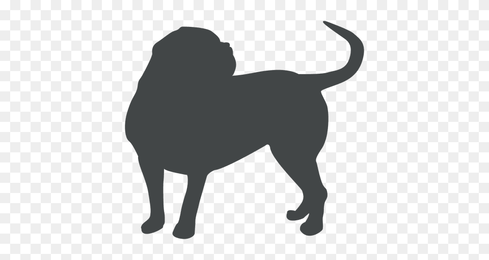 Bulldog Silhouette, Animal, Mammal, Lion, Wildlife Free Transparent Png