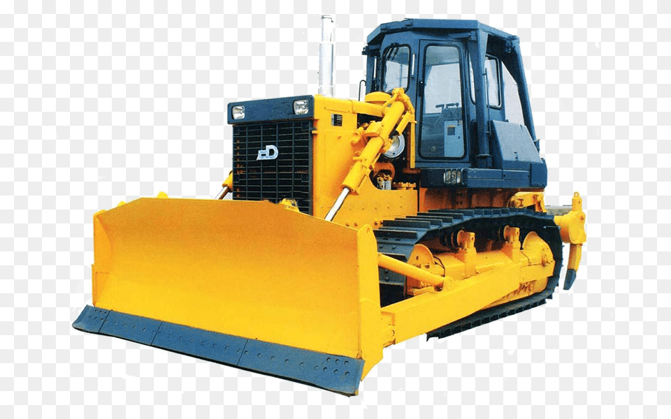 Bulldozer, Machine, Snowplow, Tractor, Transportation Png Image