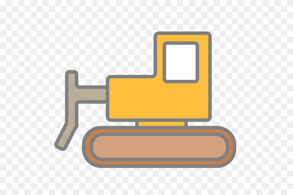 Bulldozer Heavy Machine Icon Material Free Illustration, Device, Grass, Lawn, Lawn Mower Png Image