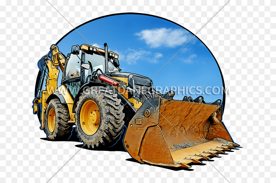 Bulldozer Production Ready Artwork For T Shirt Printing, Machine, Wheel, Person Free Transparent Png
