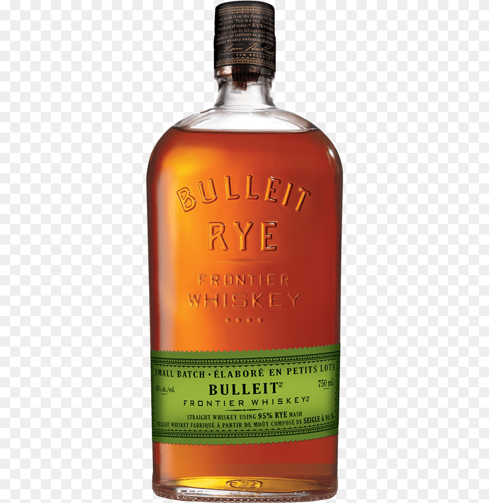 Bulleit Rye Whiskey 750 Ml Bulleit Rye Whiskey, Alcohol, Beverage, Liquor, Whisky Free Png