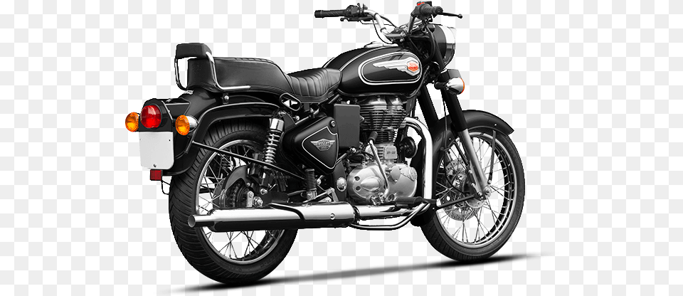Bullet 500 Jet Black Royal Enfield Classic 350 On Road Price Raipur, Motorcycle, Transportation, Vehicle, Machine Png Image