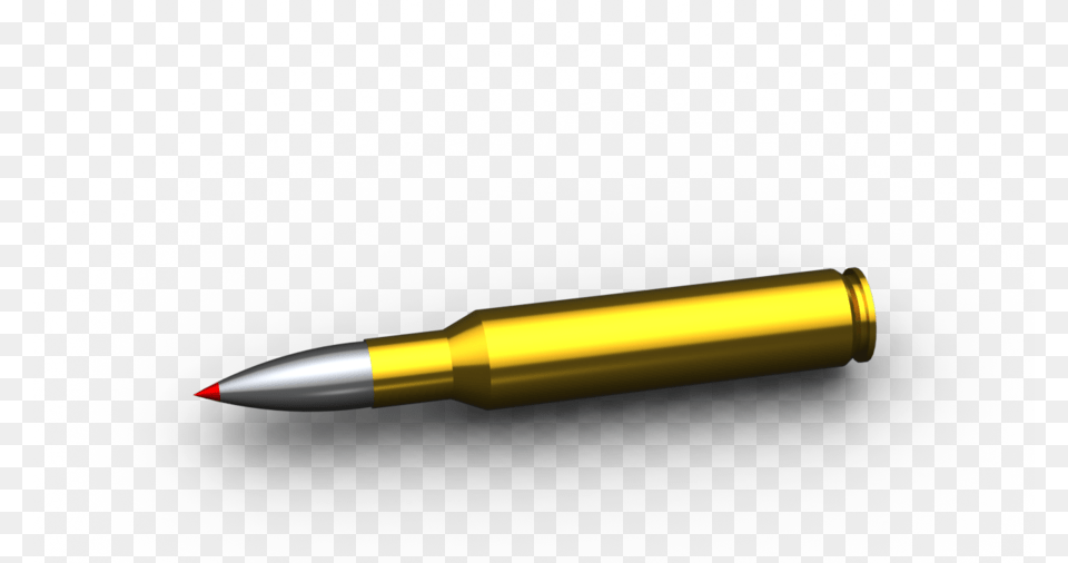 Bullet Being Fired Clipart Bullet Bullet, Ammunition, Weapon Png Image