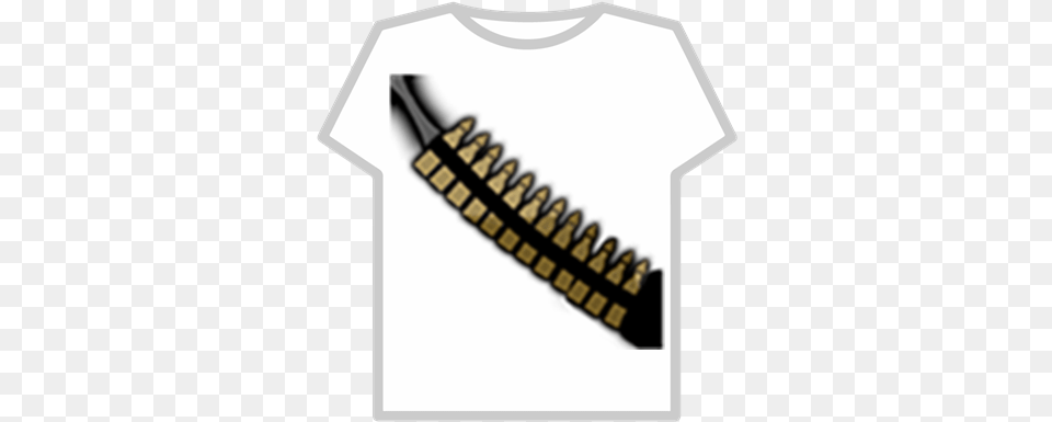 Bullet Belt T Shirt Army Roblox Shirt, Ammunition, Weapon Png Image