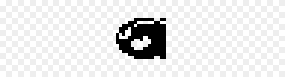 Bullet Bill Pixel Art Maker, Gray Free Png Download