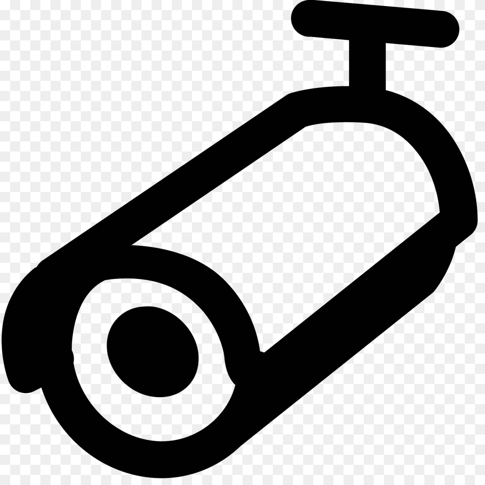 Bullet Camera Icon, Gray Png