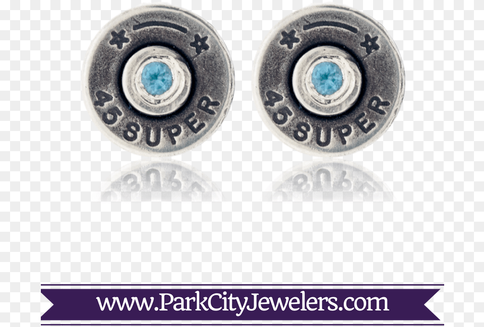 Bullet Casing Blue Topaz Earrings Earrings, Machine, Weapon, Wheel, Ammunition Free Transparent Png