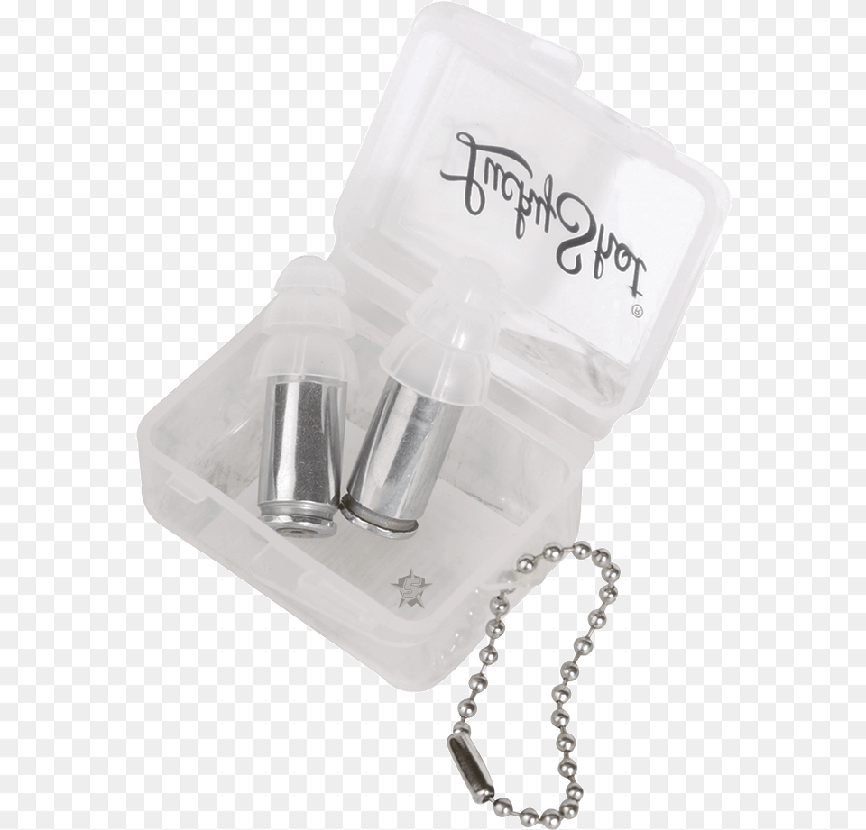 Bullet Casing Ear Plugs Medical Supply, Accessories, Bottle, Jewelry, Necklace Png Image