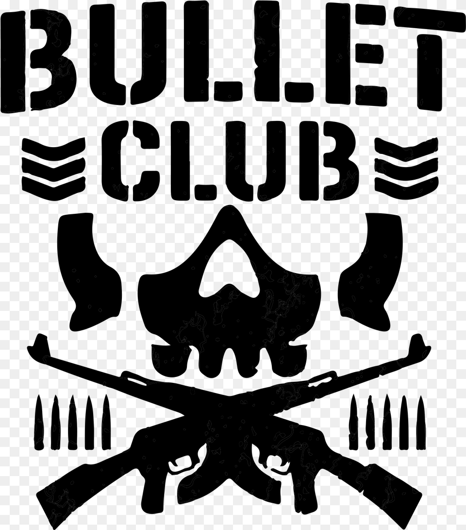 Bullet Club Bullet Club Logo White, Blackboard, Text Free Png Download