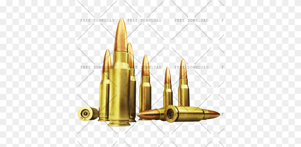 Bullet De Image With Transparent Background Photo, Ammunition, Weapon Free Png