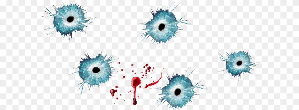 Bullet Hole Blood Splatter, Stain, Animal, Sea Life Free Transparent Png