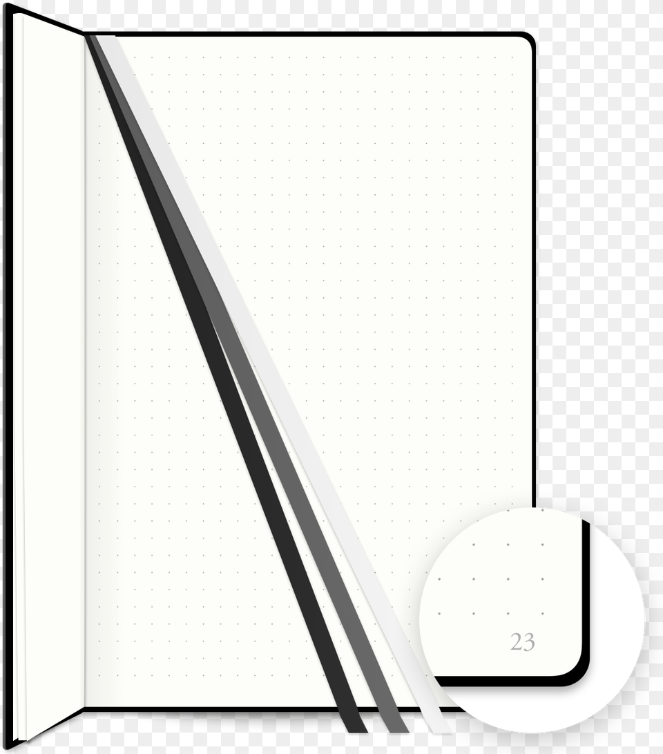 Bullet Journal Notebook Features 3 Bookmarks And Numbered, Page, Text, Book, Publication Png