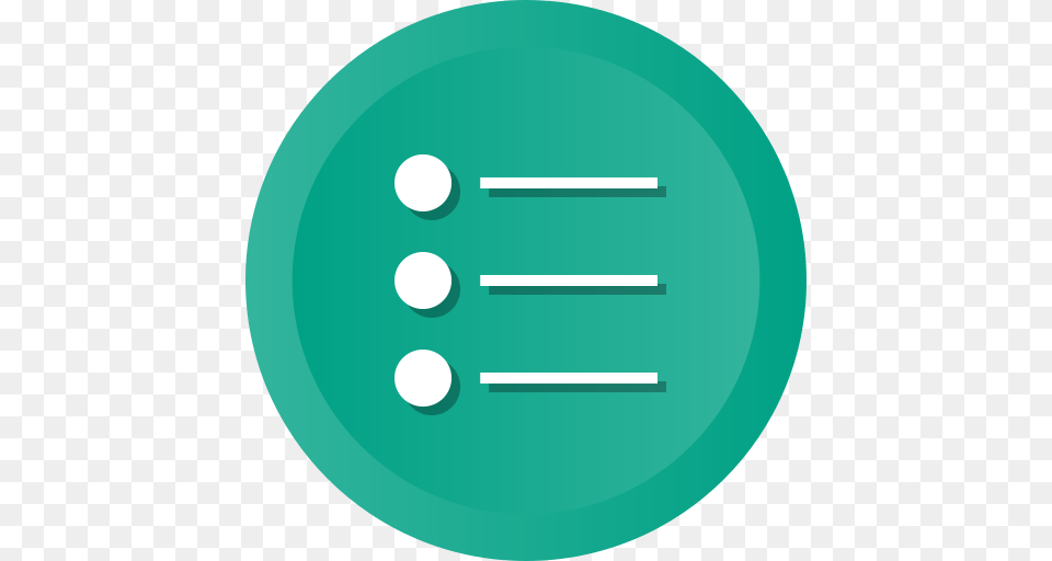 Bullet List Menu Lines Points Items Options Icon Of Ios, Sphere, Cutlery, Disk Free Png