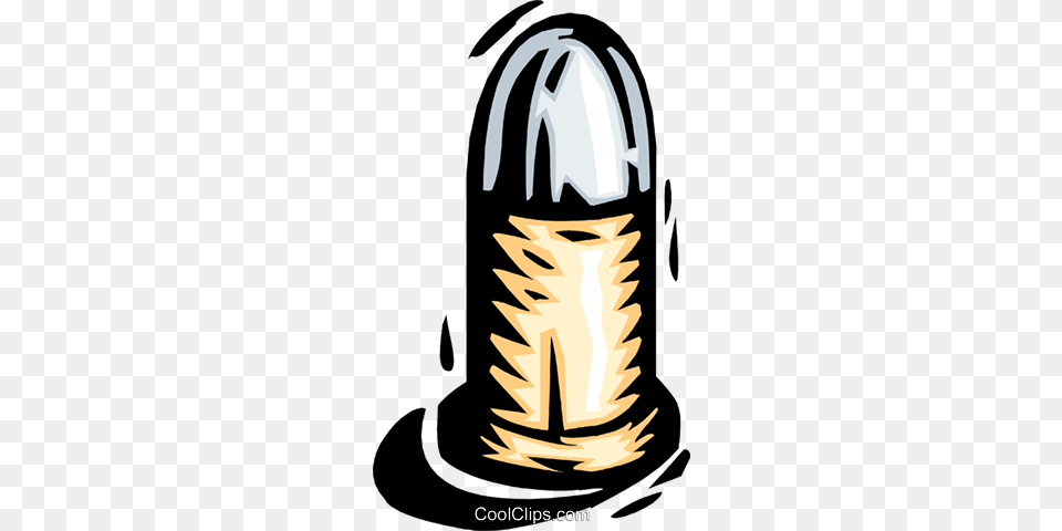 Bullet Royalty Vector Clip Art Illustration, Light, Lighting, Ammunition, Weapon Free Transparent Png