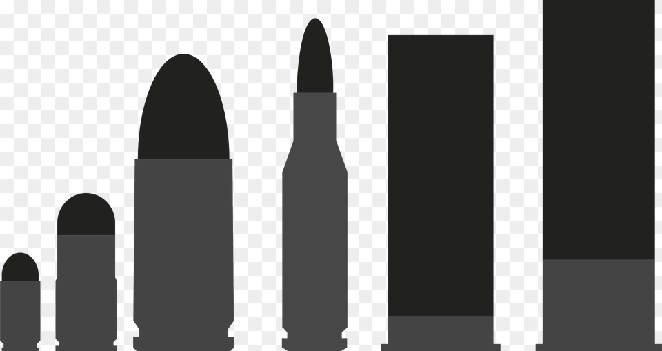 Bullet Silhouettes Clipart, Ammunition, Weapon Free Png