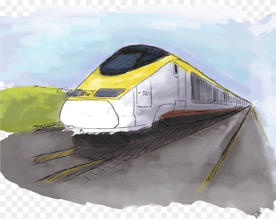 Bullet Train Download Painting, Railway, Transportation, Vehicle, Terminal Png