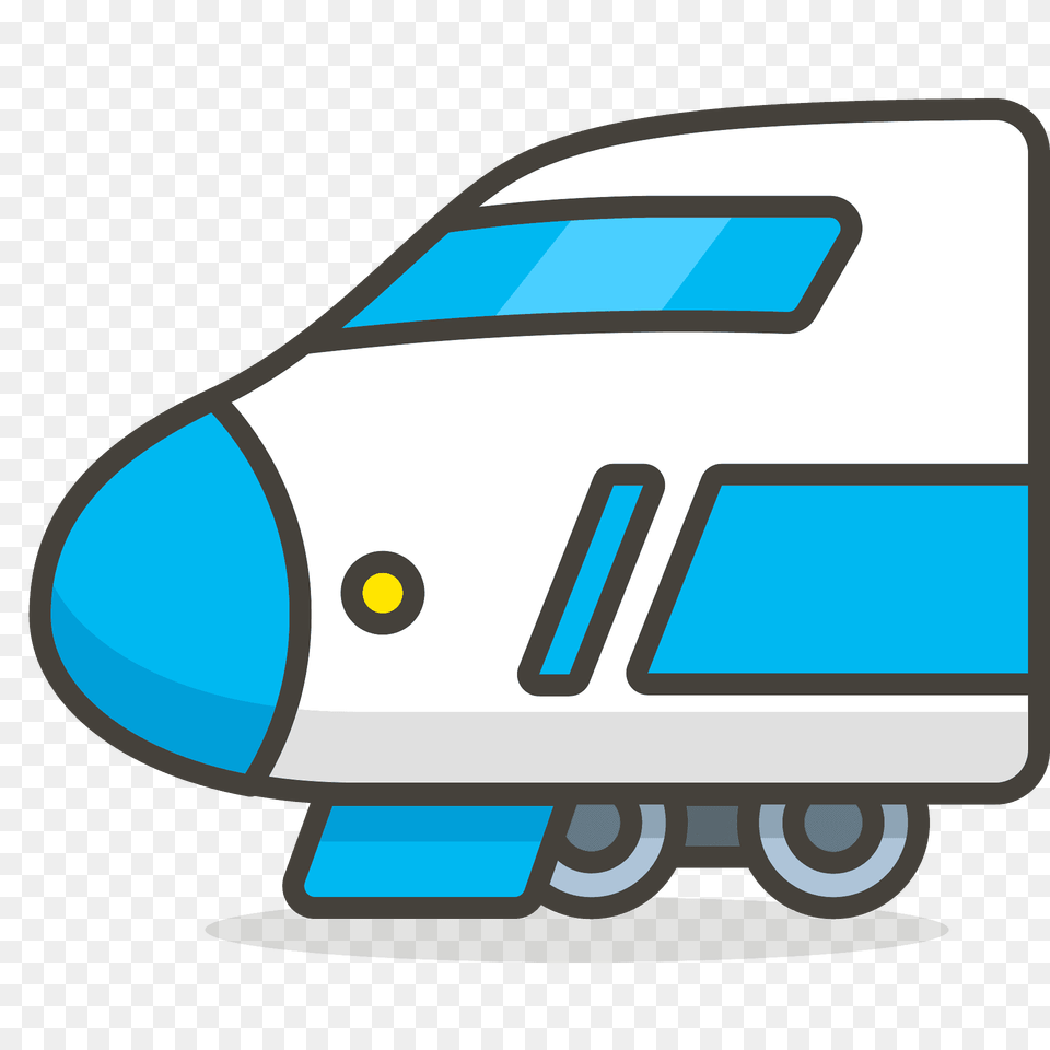 Bullet Train Emoji Clipart, Vehicle, Transportation, Railway, Van Free Png Download
