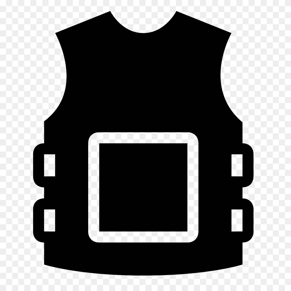 Bulletproof Vest, Gray Free Png