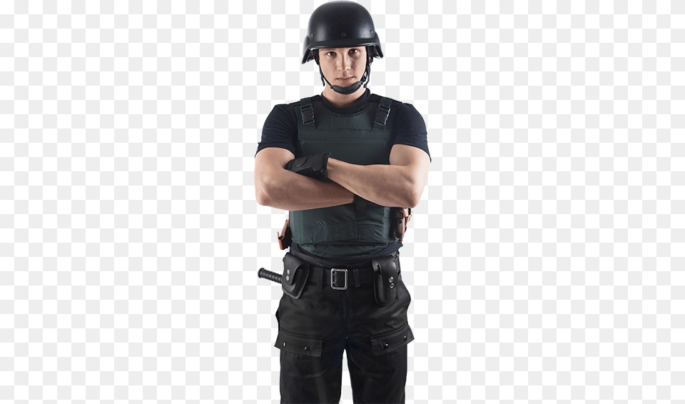 Bulletproof Vest Police, Helmet, Hardhat, Clothing, Adult Png