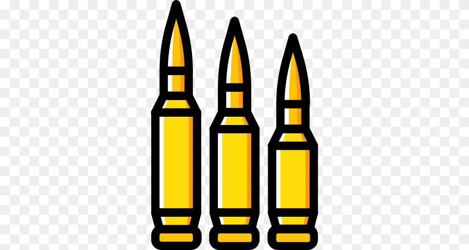 Bullets Ammo Icon, Ammunition, Weapon, Bullet Free Png