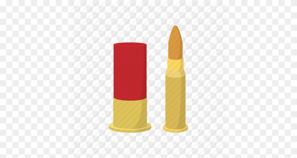 Bullets Cartoon Golden Gun Military Rifle Shotgun Shell Icon, Ammunition, Cosmetics, Lipstick, Weapon Free Png Download