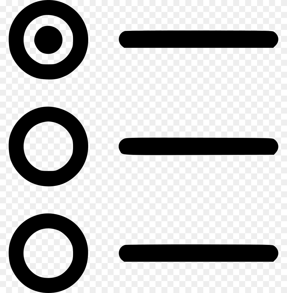 Bullets List Radiobutton, Symbol, Number, Text Free Transparent Png