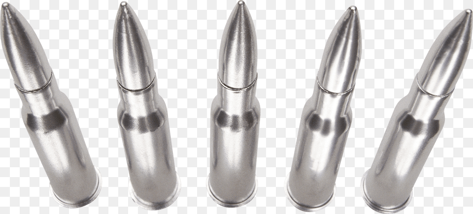 Bullets Silver Row, Ammunition, Weapon, Bullet Free Png