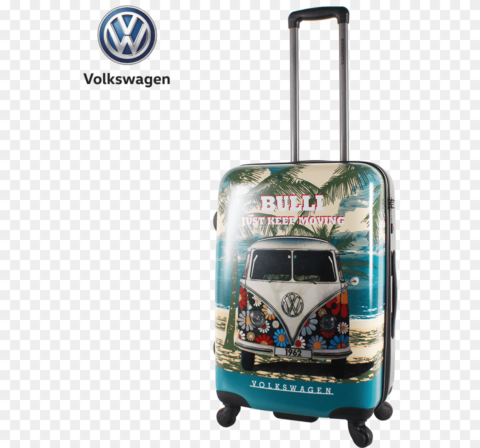 Bulli 01 5 Volkswagen Suitcase, Baggage, Car, Transportation, Vehicle Png