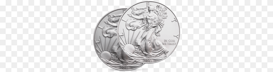Bullion Coins 2016 American Silver Eagle 1oz Dollar Coin999 Silver, Coin, Money Free Png Download