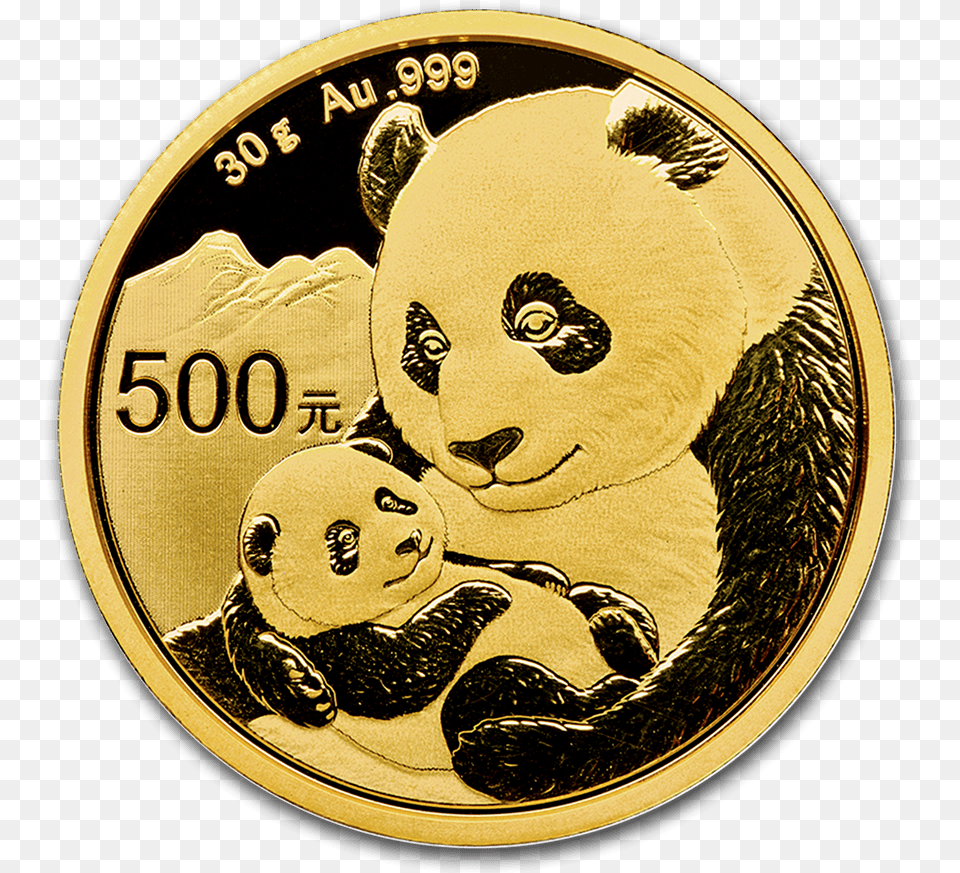 Bullionmark Accredited Certified Gold Silver 30g 2019 3 Gram Panda Gold Coins, Baby, Person, Coin, Money Png Image