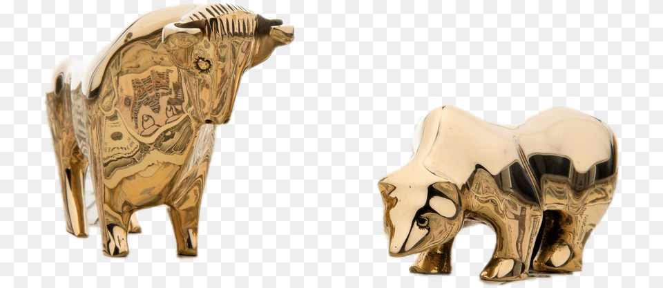 Bullish Vs Bearish Image La Circulacion De Un Oso, Bronze, Animal, Bull, Mammal Free Png