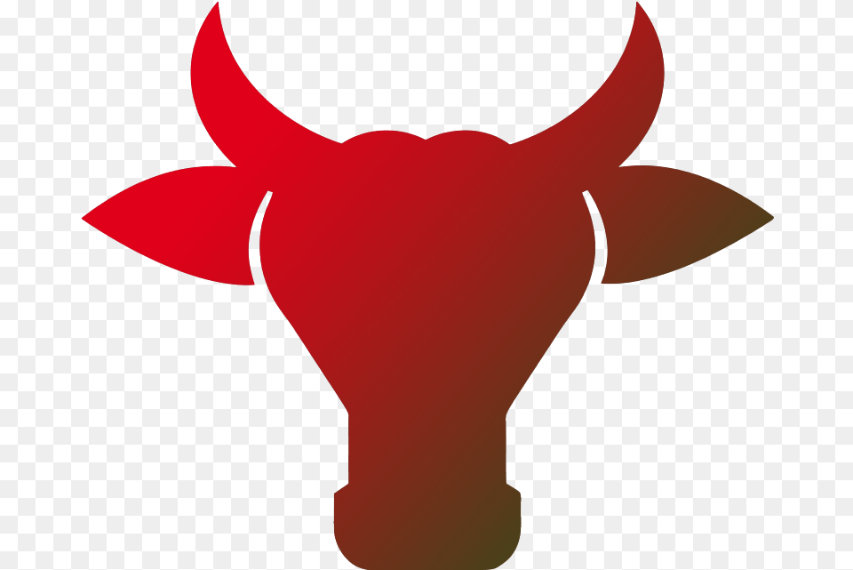 Bulls Clipart Cow Face Silhouette, Animal, Bull, Mammal, Fish Free Png Download