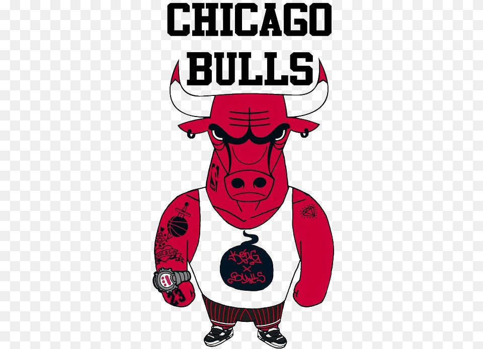Bulls Drawing Logo Images Chicago Bull, Book, Publication, Comics, Baby Free Png