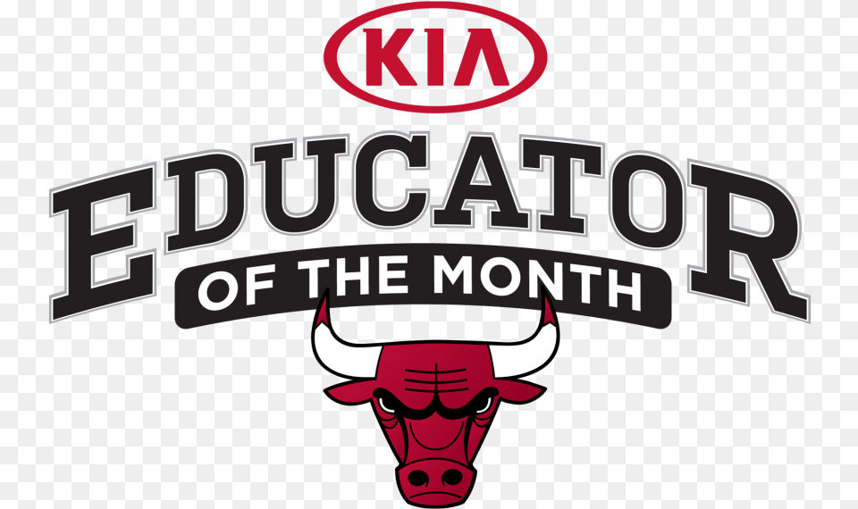 Bulls Educator Of The Month Chicago Bulls, Animal, Bull, Mammal, Buffalo Free Transparent Png