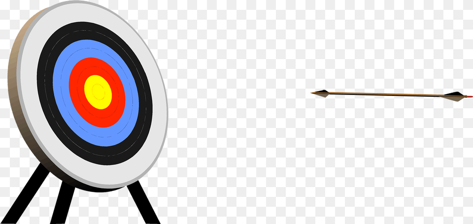 Bullseye Clipart Bow Target Arrow Arrow Hitting Target Gif, Weapon, Archery, Sport Free Png Download