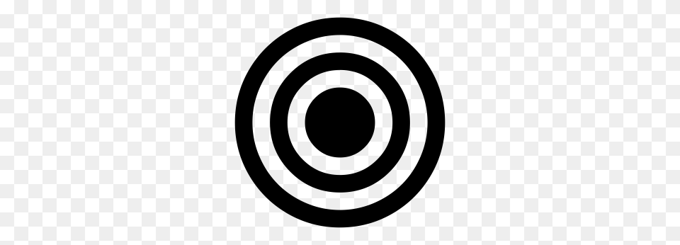 Bullseye Dartboard Focus Icon With And Vector Format, Gray Png
