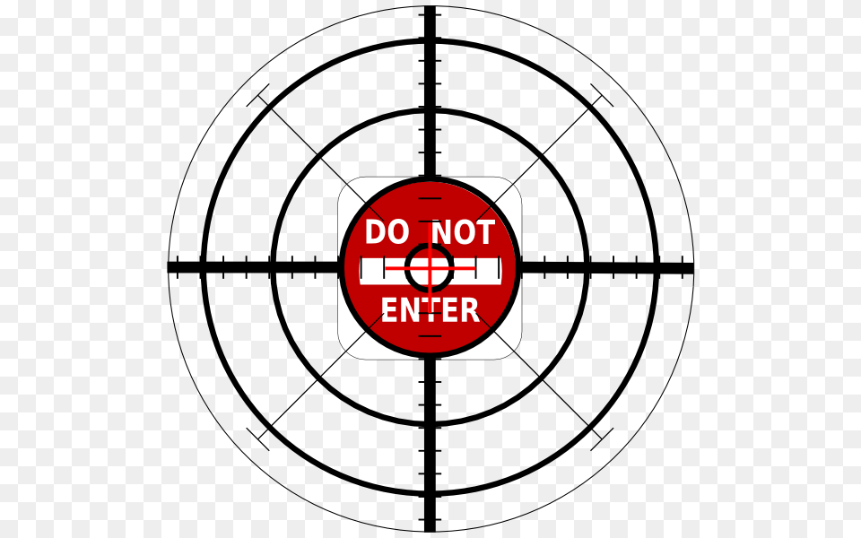 Bullseye Logo With Do Not Enter Sign Clip Arts Symbol, Gun, Weapon, Shooting Free Png Download