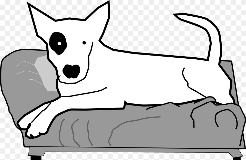Bullterrier Head Bujungbull Terrier Cartoondog Bullterrier Dog On Couch Clipart, Animal, Pet, Mammal, White Dog Png Image