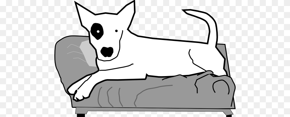 Bullterrier On Couch Clip Art, Animal, Mammal, Canine, Accessories Png Image