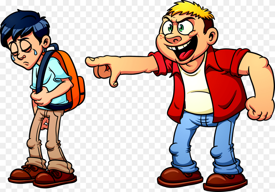 Bullying At School Clipart, Baby, Person, Book, Comics Free Png Download