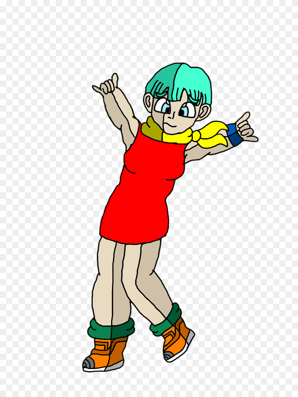 Bulma Dancing Pose, Baby, Person, Book, Comics Free Png