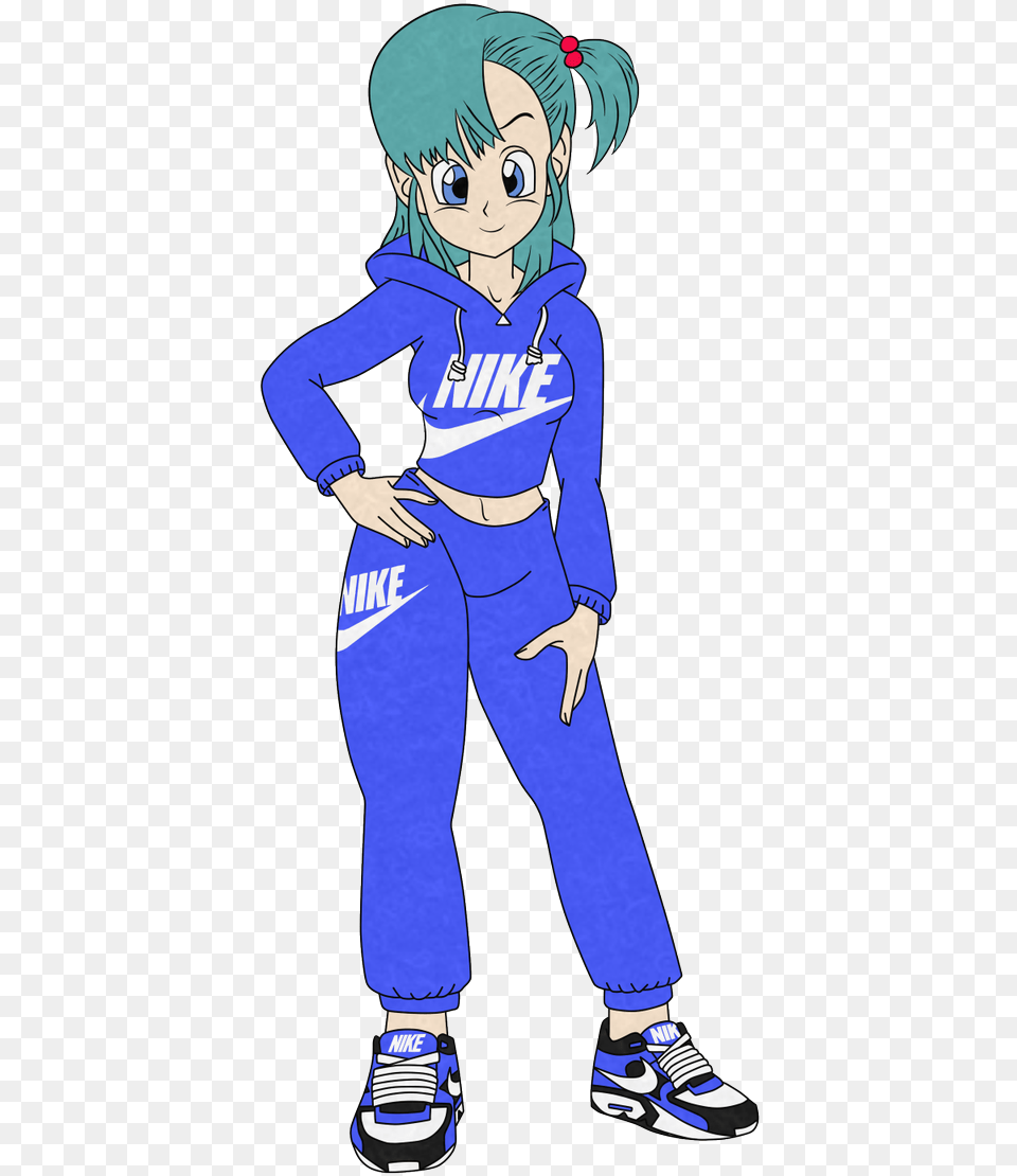 Bulma From Dragon Ball Not Z Bulma Con Ropa Nike, Book, Clothing, Comics, Publication Free Transparent Png